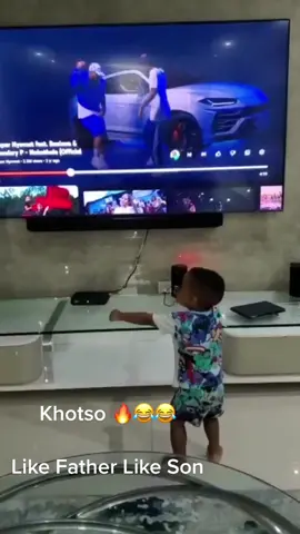Cassper Nyovest’s son Khotso imitating his father 😂😂😂