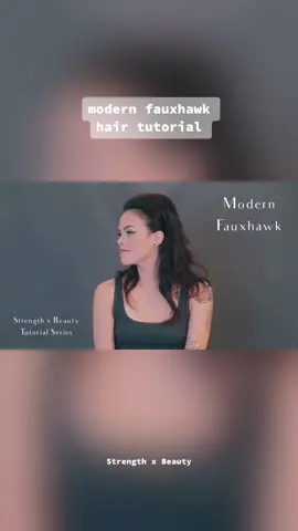 Let us know if we should post more hair tutorials! Try out this modern fauxhawk edgy hairstyle that is easy and quick! Step-by-step hair tutorial from strength x Beauty #fyp #tutorial #hairtiktok #hairtok 