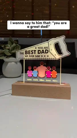 A perfect gift for Dad on Father’s Day #FathersDay #giftfordad #trendingcustom #ledlamp 