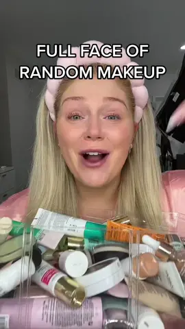 Full face of random makeup! Shoutout to @Kim Lloyd for starting this trend! #fyp #makeup #beauty #makeupchallenge #randommakeupchallenge #randommakeup 