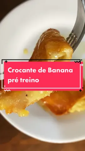 CROCANTE DE BANANA Pré treino, apenas 160kcal para você que tem pouco tempo para se alimentar antes do treino! 🔥💪🏻 Ingredientes: 1 Banana, 15g de Mussarela e 10g de Mel. Modo de preparo no 🎥 #nutrição #nutri #hipertrofia #proteina #musculação #nutricionista #dieta #Fitness #fit #guilhermestoppa #nutrition #treino #treinar #emagrecer #pretreino #banana #fy #foryou #diet