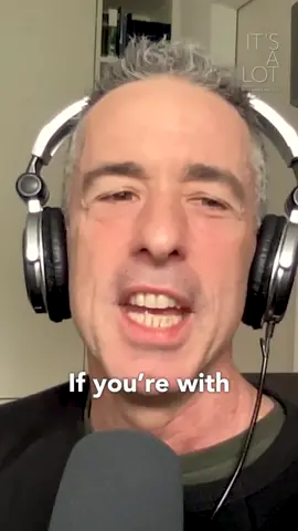 DAN SAVAGE ON @It’s A Lot PODCAST YAY. Comment thoughts on Dan’s theory!