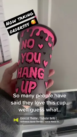 So popular atm🫶🏽 #scream #horror#horrortok #horrorstory #horrormovie #horrortiktok  #cricut #crafts#giveaway #ukonly #tag3friends #likethepage #likethepost  #coldcup #ukbased #SmallBusiness #smallbusinessowner #candywriting #madeathome #cricutmaker #cricutforbeginners #smallbiz #DIY