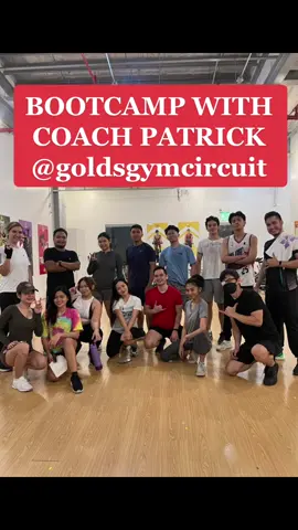 LET THE ENTHUSIASM AND ENERGY OF THE GROUP BE YOUR FUEL ! @Coach_Pat  #bootcamp  #gym #power #strength #groupexercise  #philippines #goldsgym #fyp 