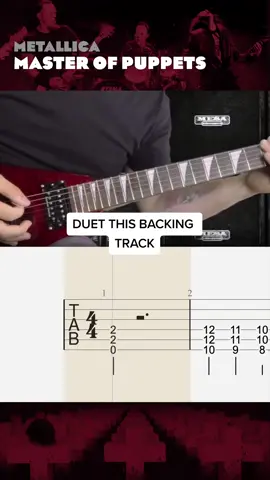 Let's try something new. Post yourself playing over this backing track! #metallica #guitar #guitartab 