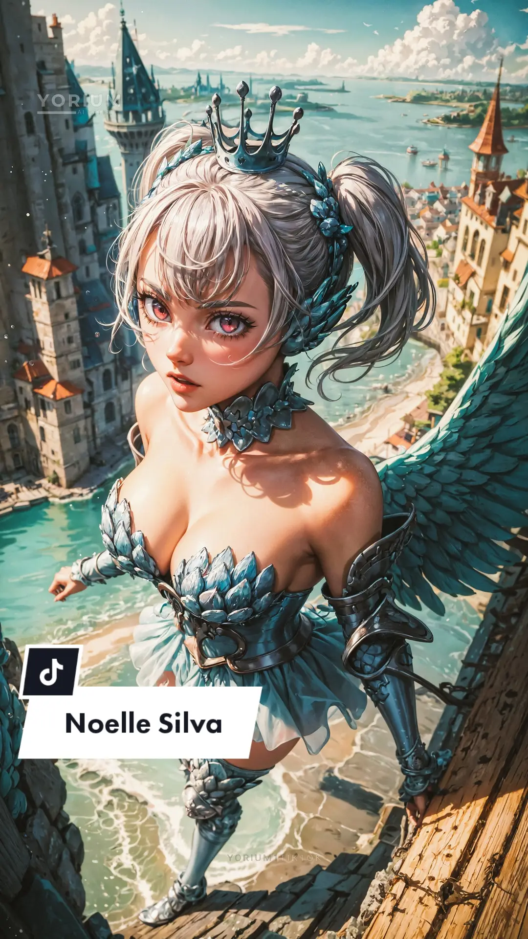 Noelle Silva - Black clover #noellesilva #blackclover #wallpaper #anime #noellesilvablackclover #stablediffusion #animegirl 