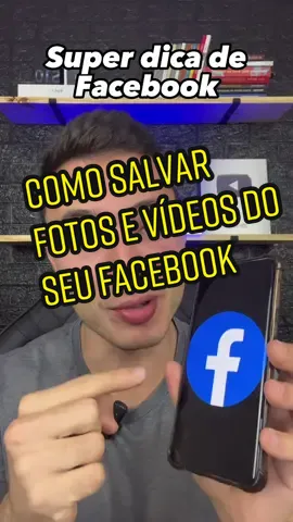 Como salvar todas as fotos e videos do facebook #facebook #dicasfacebook #googlefotos #dicacelular 
