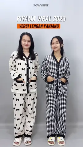 Piyama Viral ada versi lengan peniang nih❤️‍🔥‼️ #fyp #fashionfansfestival #piyamakekinian #viral #houndstooth #bajutidurkorea #bajutidurmurahberkualitas #racunintiktok #tiktokshophokisale 
