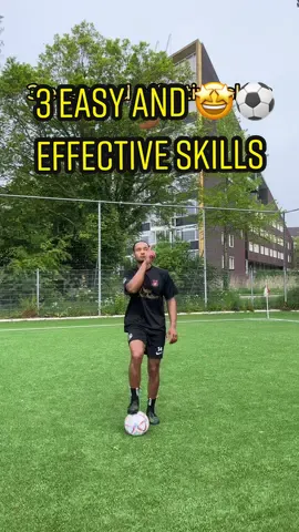 3 easy and effective skills🤩⚽️#tyrellball #footballtiktok #fyp #easyskills #viralskills #footballtutorial #neymarjr 