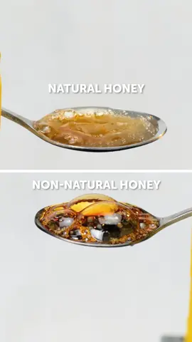 The difference between real and fake honey 🍯 #howto #learnontitkok #Foodie