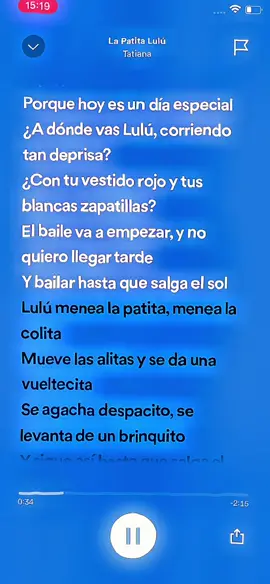 LA PATITA LULU-Tatiana🎶😻#CapCut #fyp #parati #tiktok #foryoupage #foryou #apoyo #musicas #viral #tiktokponmeenparati #spotify #musicastristes #rolitas #lyrics #rol #viral 