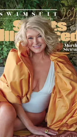 Stop what you’re doing and look at #marthastewart in our Aruba one piece on the cover of @Sports Illustrated 😍 We want to be #Martha when we grow up! 🤍 #si #sportsillustrated 