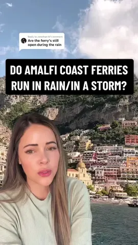 Replying to @Jonathan M  do Amalfi Coast ferries still run if its raining? Yes. But during a storm/rough seas, no, they will often suspend service. Same goes for Amalfi Coast boat tours. #positanotip #positanorecs #positanotravel #positanoboats 