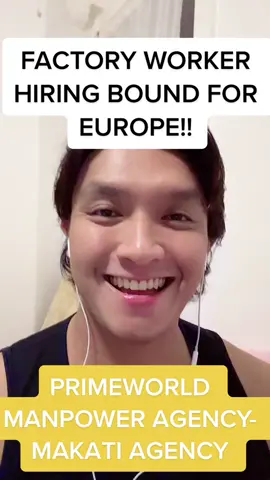 Factory Workers Hiring in the Philippines🇵🇭🇵🇭🇵🇭 Please check Primeworld Manpower Agency Makati Branch. Goodluck mga Kabayan! #europe #pinas #hiring #factorywork #factory #agency #legi #demand #applynow #sharing #europelife #schengen 