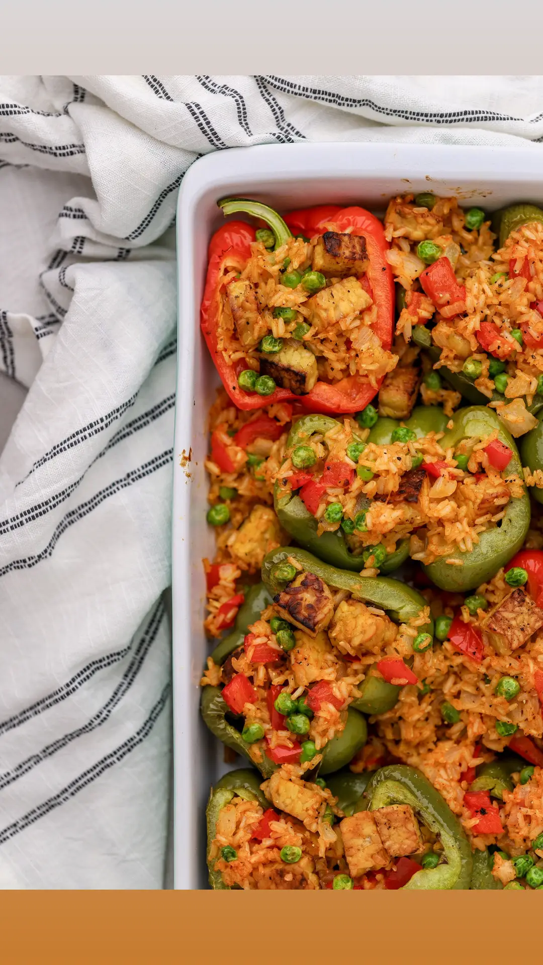 These #tempeh #stuffedpeppers are #easy to make and so #delicious- you are going to love them!  Recipe:  https://morethanmeatlessmonday.com/easy-to-prepare-vegetarian-tempeh-stuffed-peppers/  As always, share with your friends-And save for the future! #fyp 