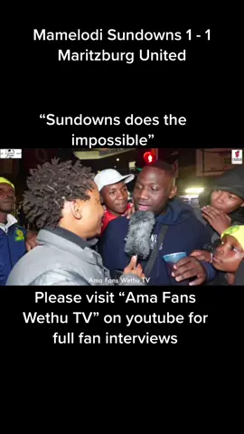 Please visit “Ama Fans Wethu TV” on youtube for full fan interviews #amafanswethutv #fyp #fans #psl #dstv #Soccer #dstvpremiership 