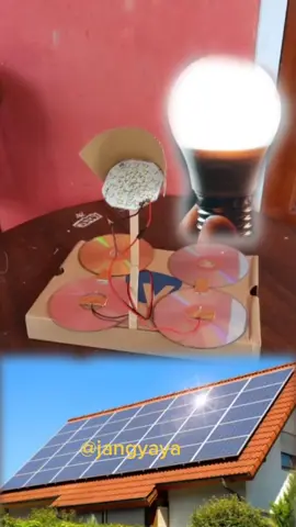 listrik tenaga surya dari vcd bekas #DIY #alat #viral #fyp #unikdanseru #trending #tenagasurya 