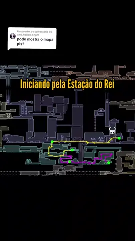Respondendo a @amo_hollow_knght aew man, o mapa com o percurso para pegar a Lagrima de Isma. #mobilegame #viral #foryou #hollowknight #hollowknightsilksong 