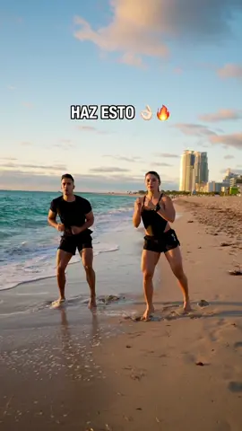 Cardio en la playa siempre es un buen plan 🌞 comparte con tus amigos esta rutina 💪🏼🔥 #gym #cardio #fitnesstips  #verano #fyp #GymTok 