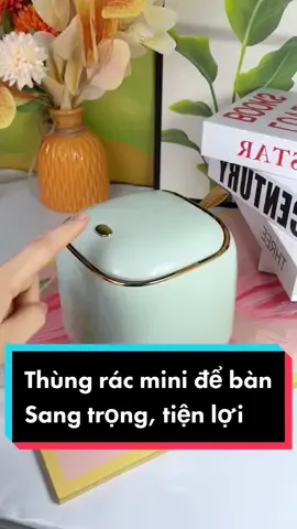 Thùng rác mini để bàn, sang trọng, tiện lợi #giadungtrend #giadungtienloi #giadungthongminh #giadungtienich #TikTokPromote #seagames2023 #fypシ #trend #xuhuong #decor 