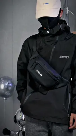 Waterproof coating waist bag, good quality and goo-looking#Men #mensbag #bag #waistbag #fyp #fashion #bagforman 