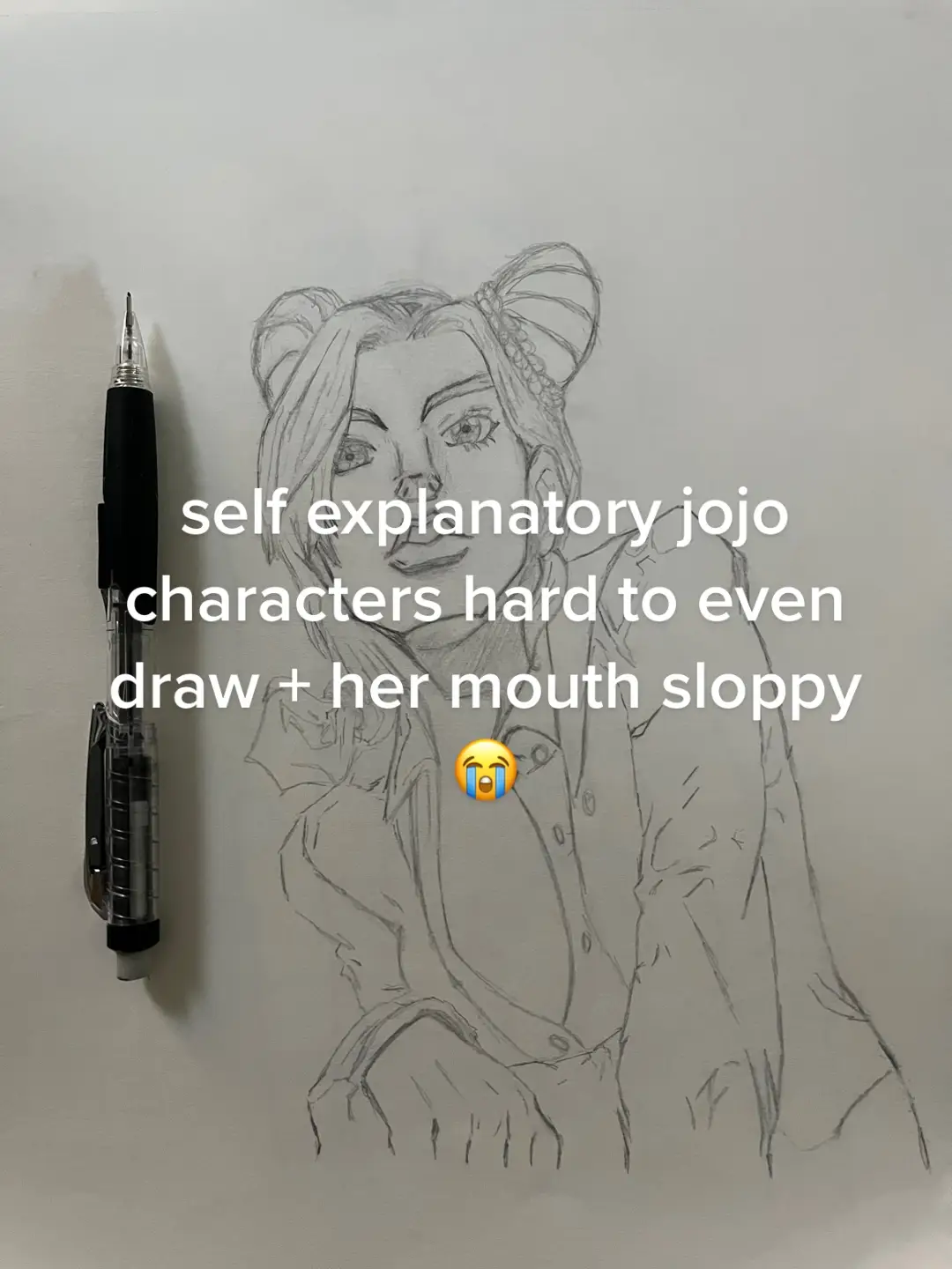 i will show proof i dont trace when im in class lol i just got up #art #drawing #fyp #sorrowandlust #doodles 