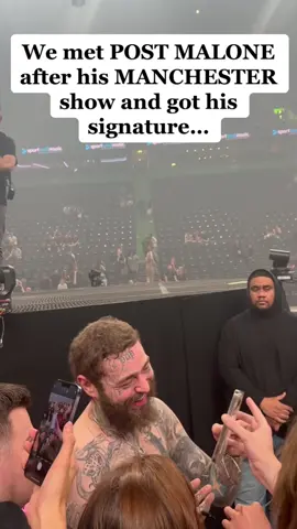 We met POST MALONE‼️ #fyp #fypシ #fypシ゚viral #concert #festival #gig #postmalone #postmaloneconcert #aoarena @Post Malone 