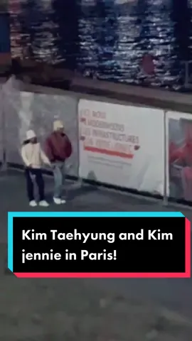 #kimtaehyung and #jennie in #paris #blackpink #bts #taehyung #V #kpop 