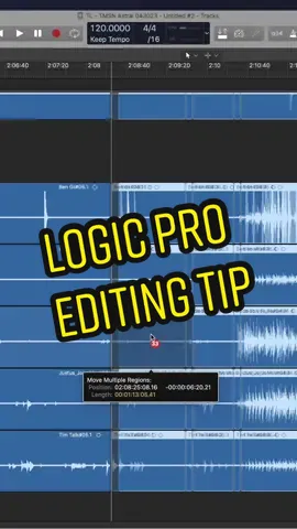 Num 1 podcast editing tip!! #musicproducer #musicproduction #logicpro #logicprotips