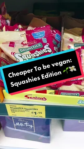 Cheaper to be vegan: Squashies edition #cheapertobevegan #AldiTwinnies #squashies #veganswaps #vegansweets #savemoneyshopping #cheapvegan #sanctuaryvegan 