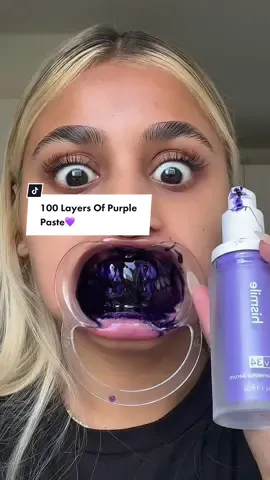 100 layers using my fave colour corrector serum 🦷 @hismile #fyp #viral #100layerschallenge       ad