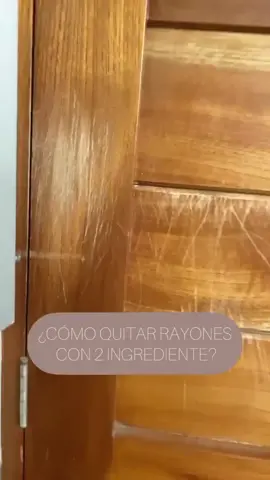 un hack para pequeños rayones #hacks #bricolage #puertas #melamina #carpinteria #carpinteros #puertasdemadera #trucos #rayones #aceite #fyp #parati #viral #like #hacklife 