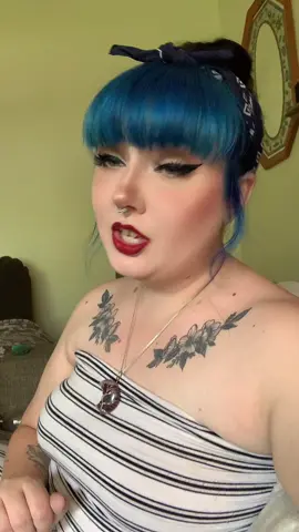 #alternativegirl #gothgirl #bluehair #fyp #midsize #plussize #makeup #mua #beauty #colorfulhair #egirl #chubbyqueen #emo #emogirl #mom #MomsofTikTok #altmom #gothmom #lipsync #elderemo #lipsyncaudios #trending 
