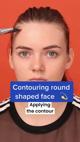 Contouring round shaped face #roundshapecontour #roundshapedfacemakeup #makeupforroundface #contouringroundface 