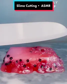 Juicy Watermelon boba slime cutting • melamine sponge soaked in slime • crispy slices  #crispy #slicing #slimecutting #asmrcuttingsounds #asmrslime #slimesilike 