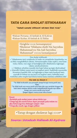 Shalat istikharah dilakukan jika seseorang sedang mengalami kebimbangan dalam menentukan pilihan yang sulit, dengan tujuan memohon petunjuk pada Allah✨ #istiqomah #samasamabelajar #PesanMotivasi #istiqoroh #istikharah #islam 
