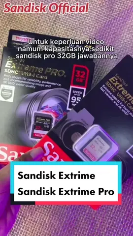 Sandisk Extrime Sandisk Extrime Pro #memorikamera  #memorisandisk  #memorycardsandisk  #semogafyp  #semogalarismanis 