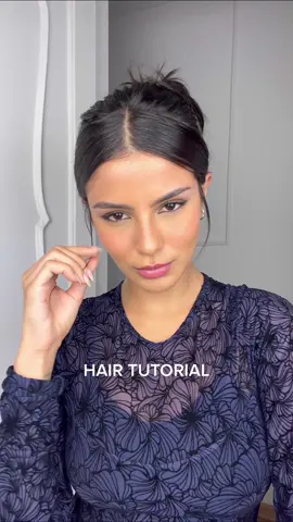 Hair tutorial 🤍 #shorthair #hairstyle #cabelocurto #penteados #penteadosfaceis 