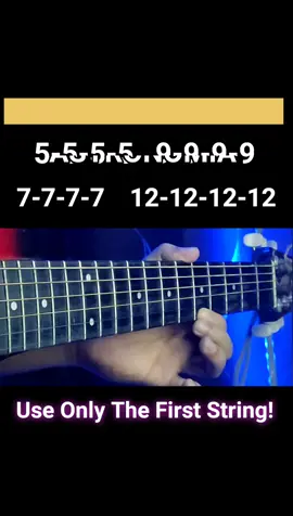 1 String Astronomia - Easy Tabs (Guitar FingerStyle Tutorial) #fyp #guitar #tabs #ctto 