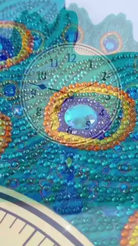 What a beautiful clock! #fyp #asmr #diamondart #diamondpainting #relaxing #satisfying 