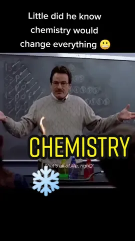 Little did he know his chemistry would change his life💯 #breakingbad #walterwhite #chemistry #tvshow #fyp 