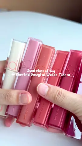 pada suka shade yg mana nihh 🎀💓 #romand #romanddewyful #liptint  #swatches #CapCut 