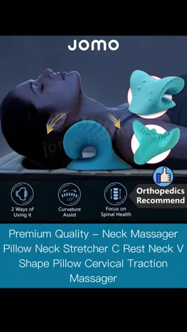 Premium Quality - Neck Massager Pillow Neck Stretcher C Rest Neck V Shape Pillow Cervical Traction Massager#singaporetiktok #singapore #jyshopsg #tiktokshop #neck #massager #pillow #stretcher #neckrest #cervical #lady #women #men 