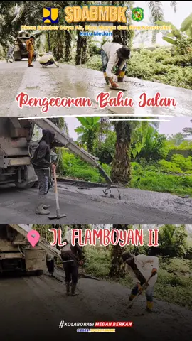 Pengecoran bahu jalan ini sepanjang ± 1,5 KM dengan kondisi lebar eksisting aspal hanya 3 meter, kini menjadi 5,5 meter dengan tujuan untuk menjaga kualitas dan memperkuat jalan serta menambah lebar lajur jalan. #fyp #fypシ #bobbynasution #auliarachman #topanginting #dinaspukotamedan #kahiyangayu #jokowi #banjirmedan #viral #bima #aspaljalan #pemkomedan #underpass #VoiceEffects #karyajaya #underpassmedan #jalanprovinsi #setiabudi #TikTokPromote #uditch #jalanbeton 