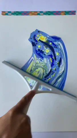 ✨⭐️ #starrynight #koifish #koi #paintingvideo #squeegee #scraper #fish #magical 