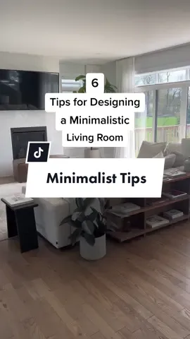Here are six design tips for designing a minimalistic living room. The last one is a game-changer. 🙌👌 #minimalism #minimalisthome #minimalistlivingroom #decluttering #organizehacks #minimalisttips 
