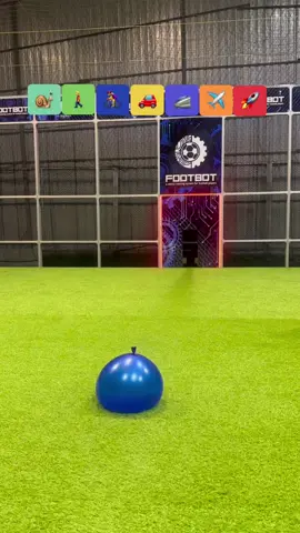 Escalating Speed: From Snail Pace to Wave Crash!💪⚽️#football #Soccer #footbot #speedtest #waterballoon 
