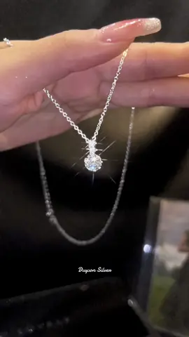 Rạng rỡ với 1 chiếc vòng cổ bạc Ý đính đá lấp lánh của Duyson Silver💓 #vongco #daychuyen #bacy #duysonsilver #xuhuong 
