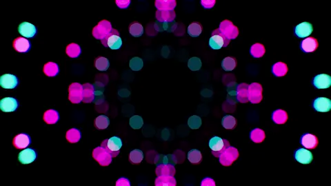 Neon Color Light Bokeh Particle Spread out Loop #neon #light #bokeh #particle #motiongraphics #background #loop