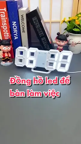 Đồng hồ Led để bàn làm việc, treo tường thông minh #dongholed #dongholeddeban #dongholedtreotuong #dongholeddecor 